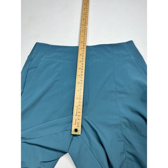 Athleta Cosmic Bermuda Shorts Womens Sz 10 Borealis Teal Stetch - Picture 5 of 7
